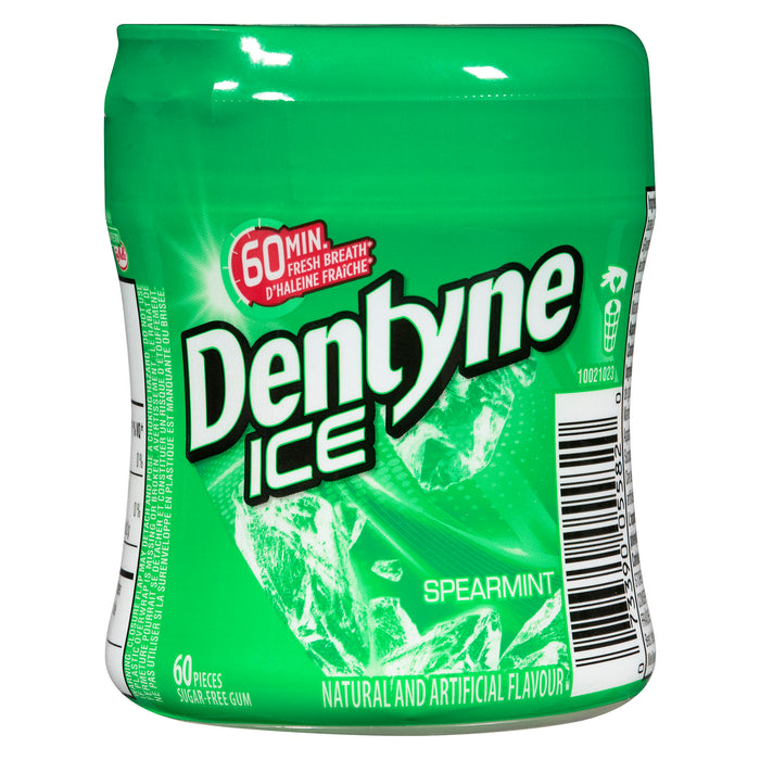 Gomme sans sucre Dentyne Ice menthe verte – emballage de 60