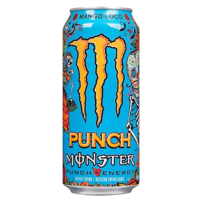 Monster Energy Punch Mango Loco Energy Drink, 473-ml