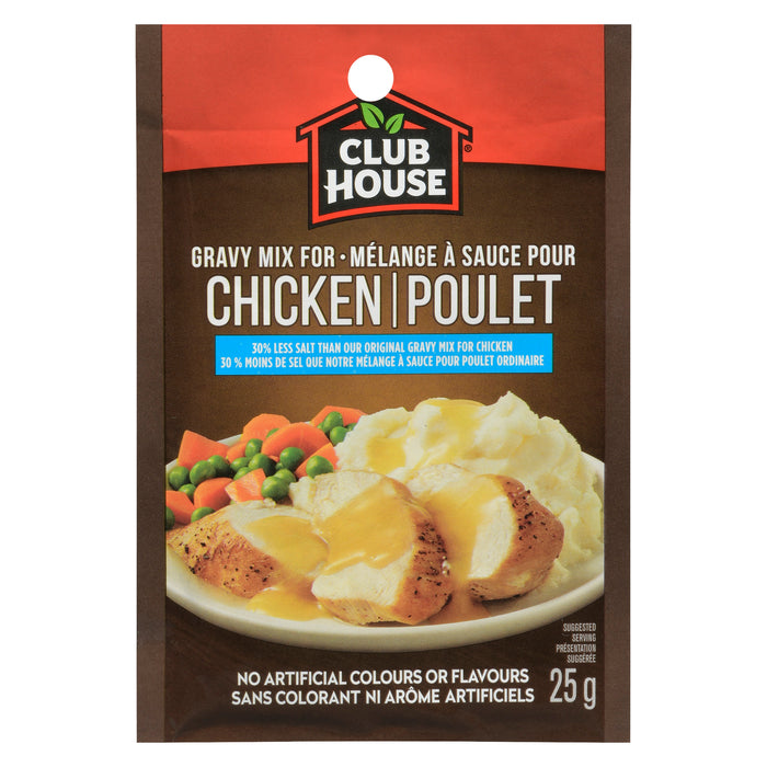 Club House 25 % Less Salt Gravy Mix for Chicken - 25g