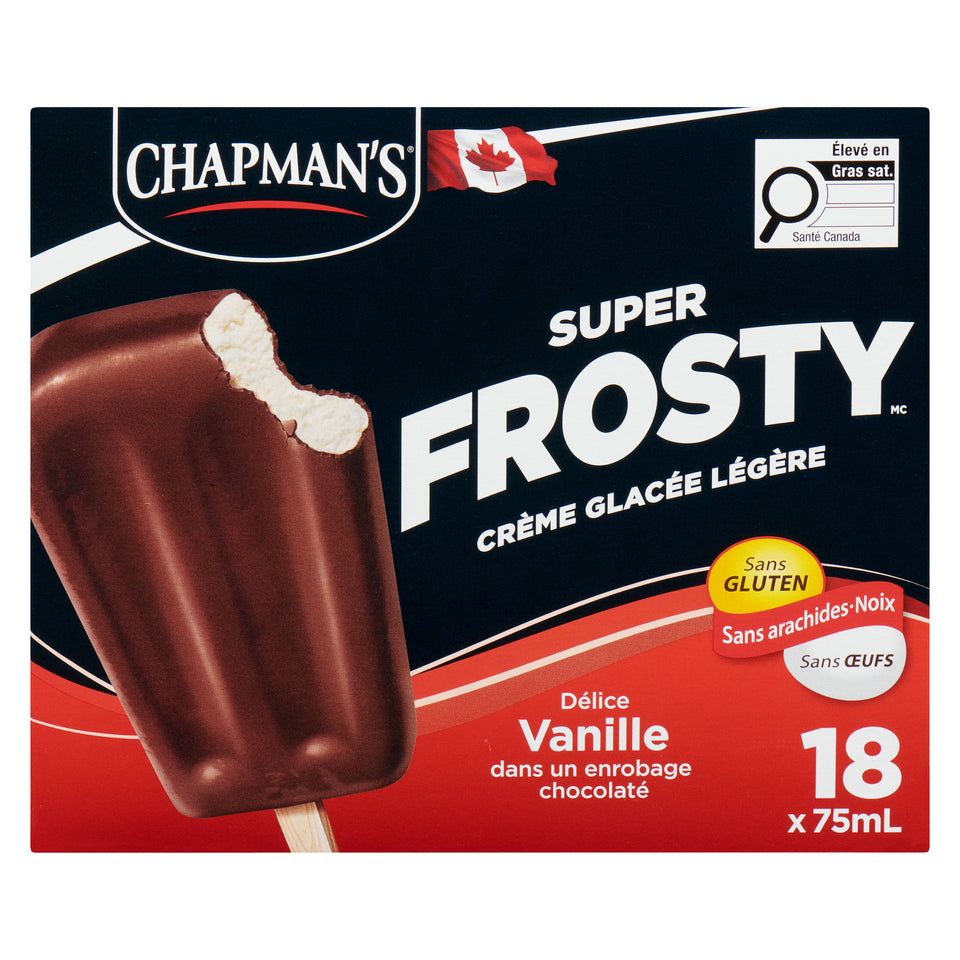 Chapman's Super Frosty Light Ice Cream Chocolatey Coated Vanilla