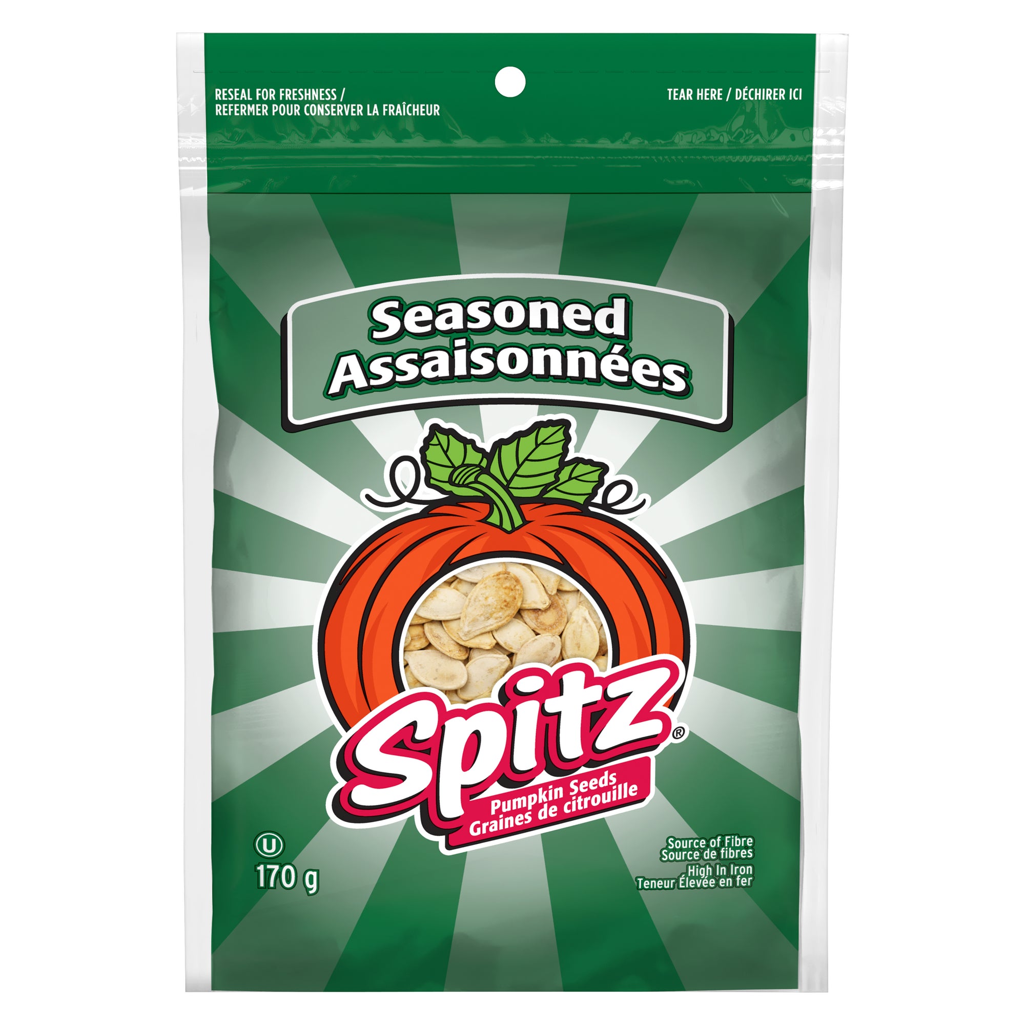 SPITZ Seasoned Pumpkin Seeds 170g Giant Tiger