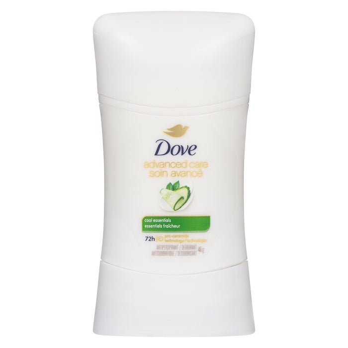 Dove Soin Avancé Antisudorifique Désodorisant Essentiels Fraîcheur, 45 g