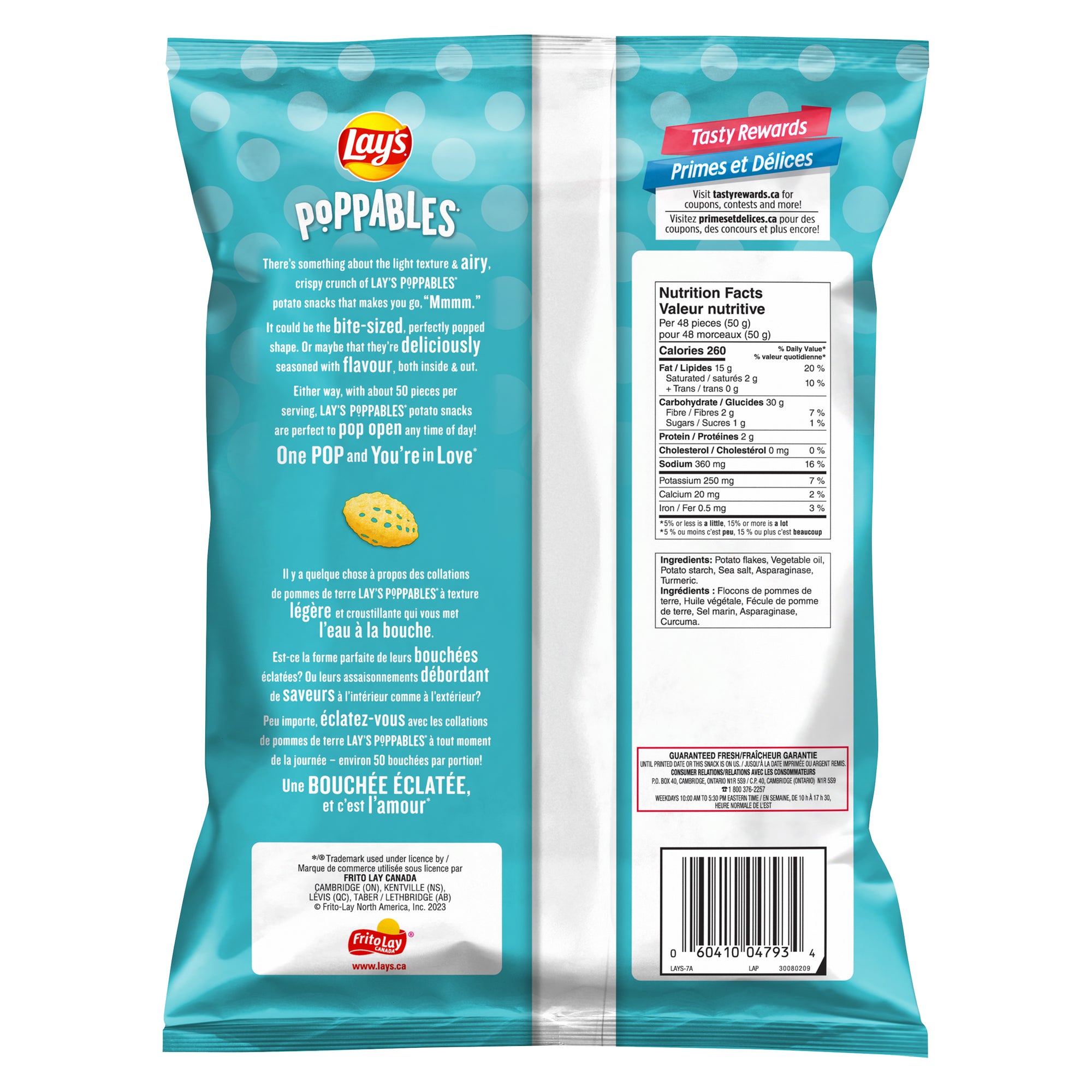 Lay's Sea Salt Poppables, 130g Giant Tiger