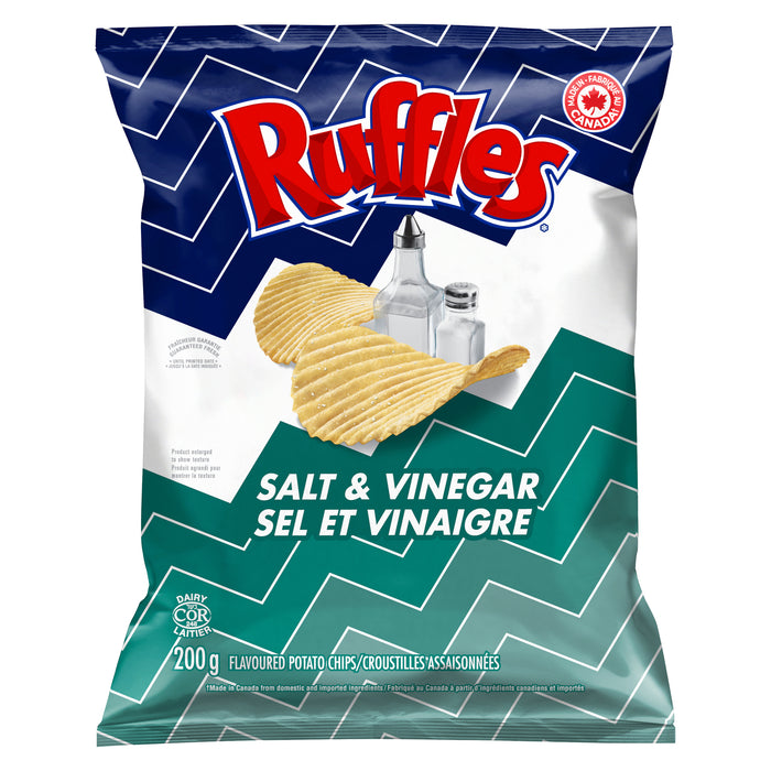 Croustilles ondulées sel et vinaigre Ruffles - 200 g