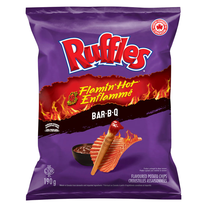 Croustilles BBQ enflammé Ruffles – 200 g