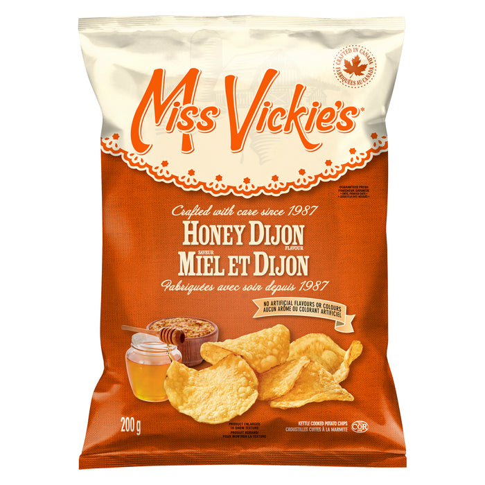 Miss Vickie's Honey Dijon Kettle Cooked Potato Chips, 220-g