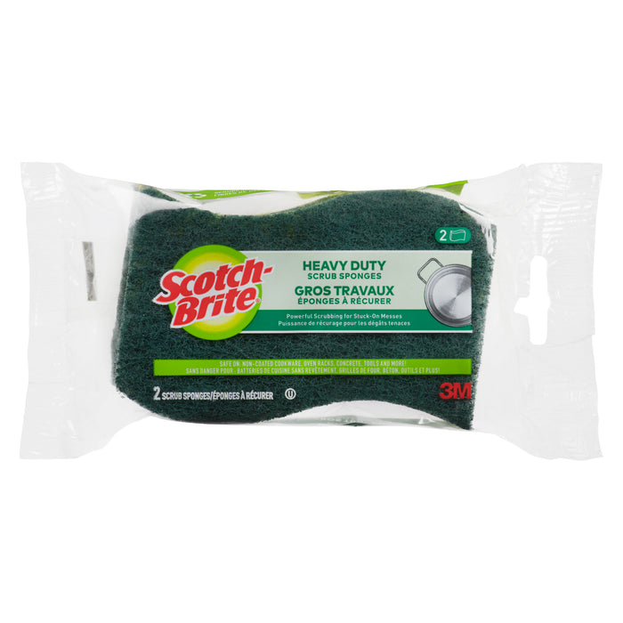 Scotch-Brite Heavy Duty Scrub Sponges, 2-Pack