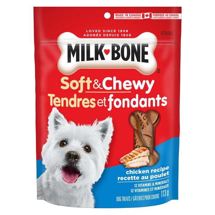 Gâteries pour chiens Milkbone Tendres et fondants, pilons de poulet - 113 g