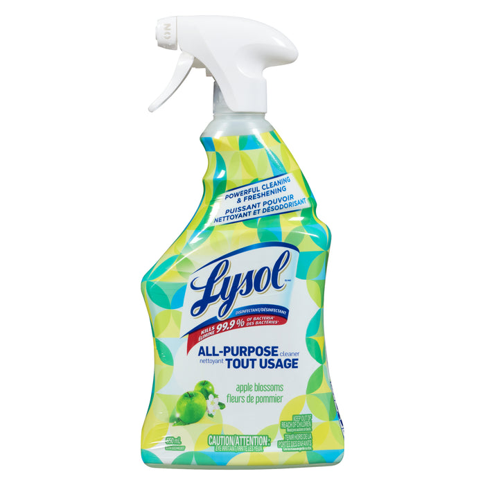 Lysol Désinfectant Nettoyant Tout Usage Fragrance Pomme Verte, 650 ml