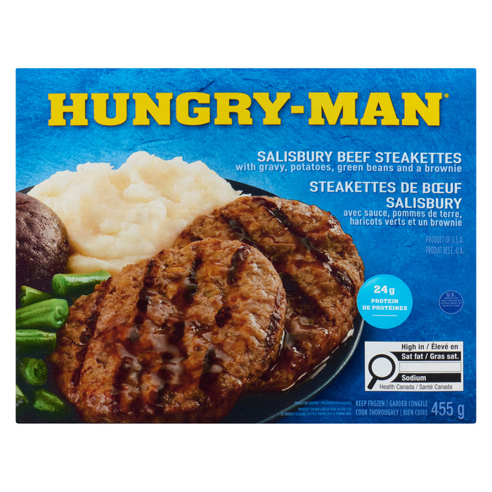 Hungry-Man Salisbury Beef Steakettes, 455 g