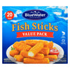 BlueWater Seafoods Value Pack Breaded Fish Sticks, 20-Pack, 500-g