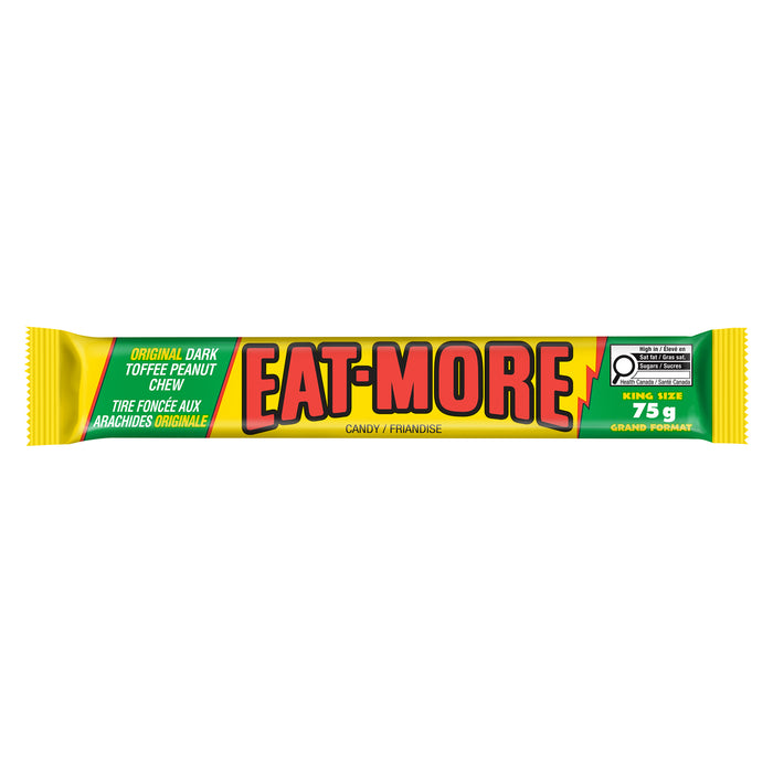 Eat-More Candy Original Dark Toffee Peanut Chew King Size, 75 g