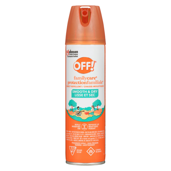 Chasse-moustiques en vaporisateur lisse et sec OFF! protectionfamiliale - 113 g