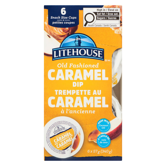 Trempette au caramel à l'ancienne de Litehouse, emballage de 6, 57 g