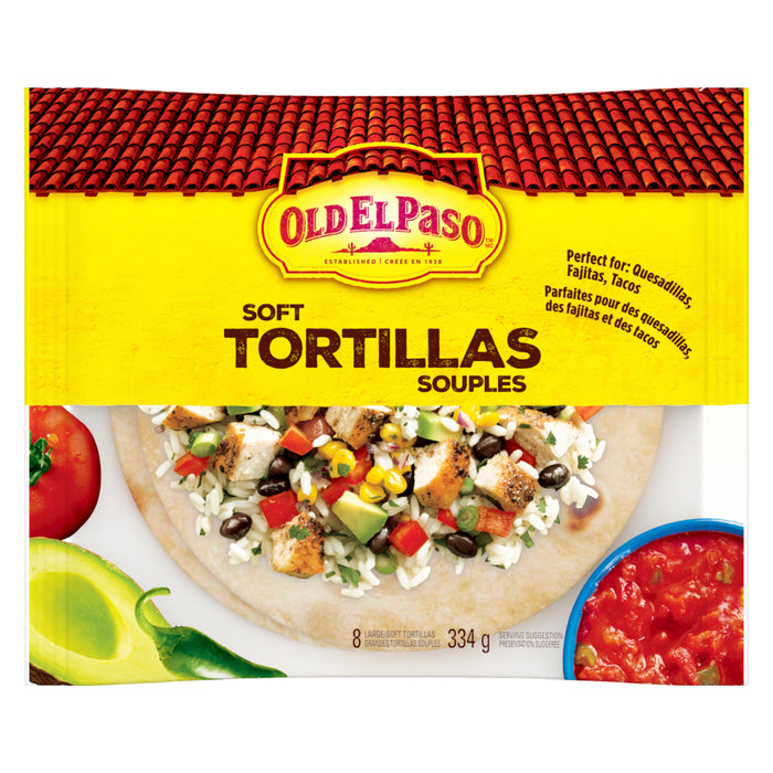 Old El Paso Soft Tortillas 8pk. - 334g