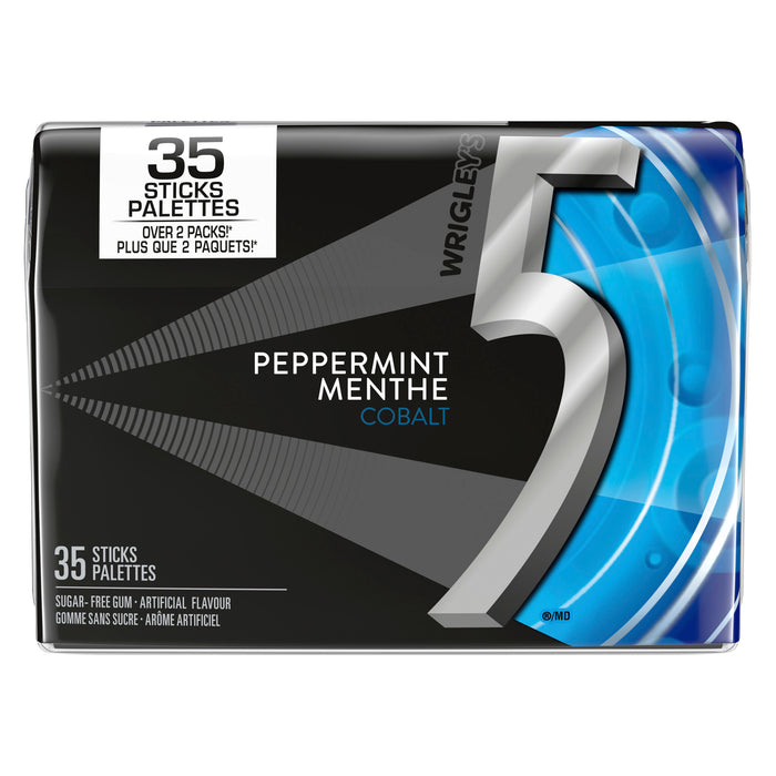 5 Sugar-Free Gum Peppermint Cobalt, 35-Pack