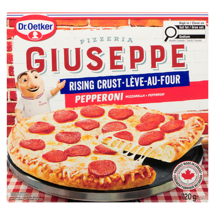 Pizza Lève au four pepperoni Giuseppe Pizzeria de Dr. Oetker – 720 g