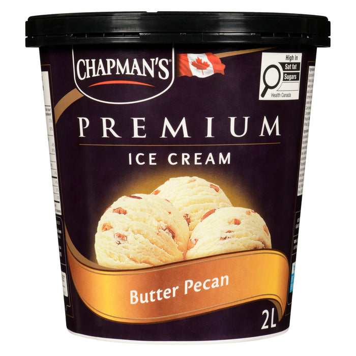 Chapman's Premium Crème Glacée Pacanes au Beurre, 2 L