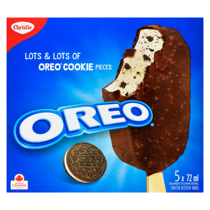 Barres de crème glacée Oreo Christie, emballage de 5, 72 ml