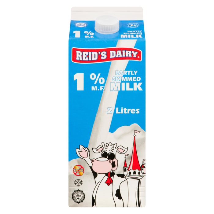 Reid's Dairy lait partiellement écrémé 1 % M.G., 2 L