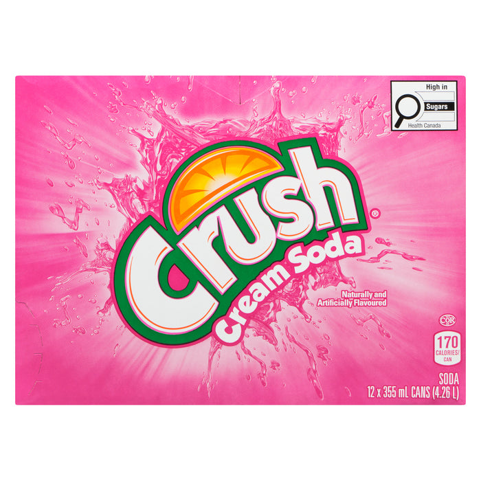 Crush Cream Soda, 12-Pack, 355-ml