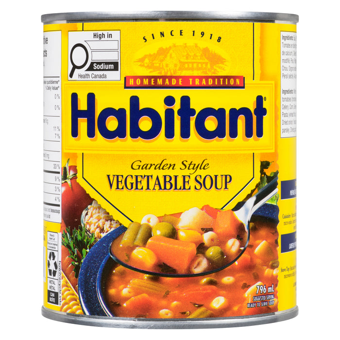 Habitant Soupe Prête à Servir Soupe aux Légumes du Jardin, 796 ml