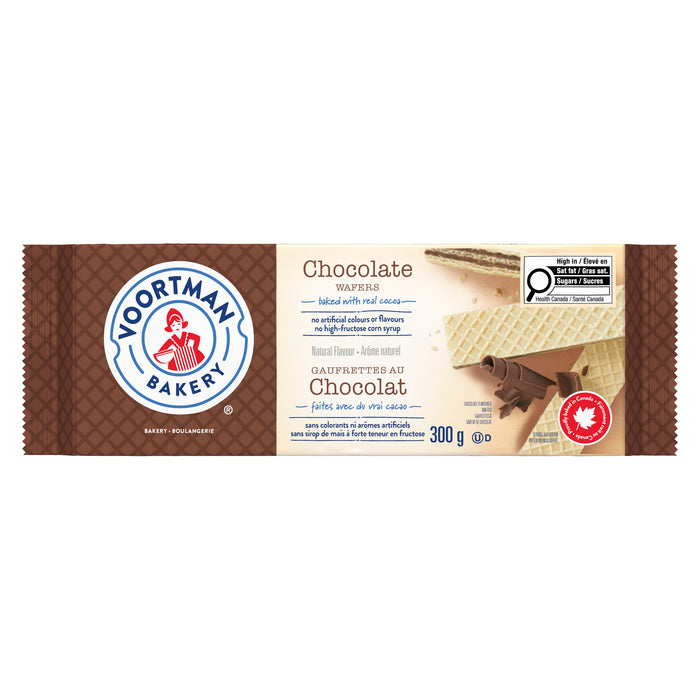 Voortman Bakery Chocolate Wafers, 300-g