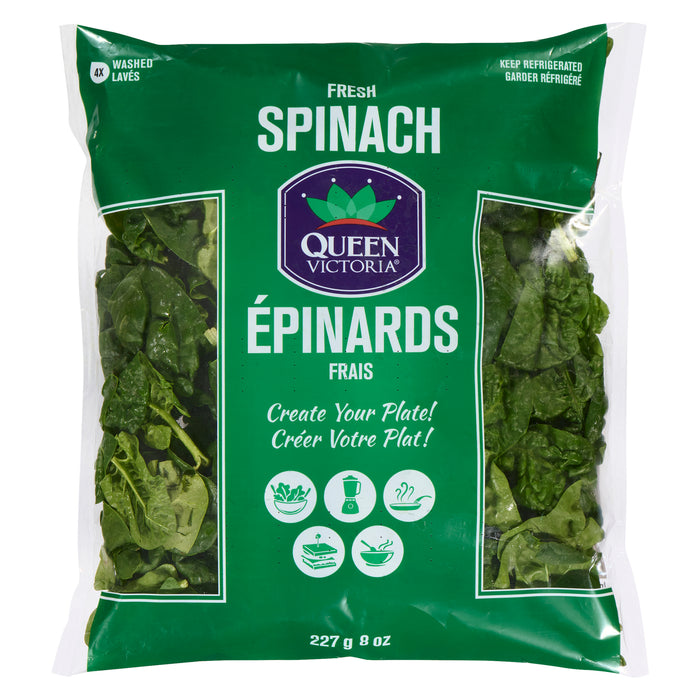 Queen Victoria Épinards Frais, 227 g