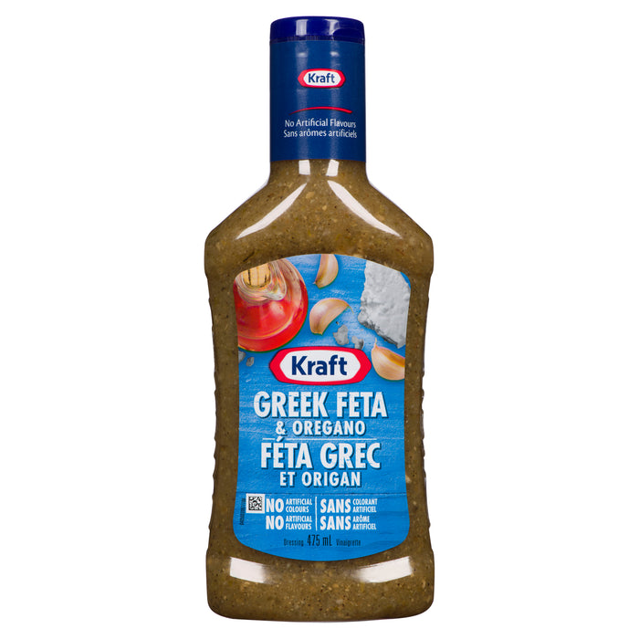 Kraft Dressing Greek Feta & Oregano, 475-ml
