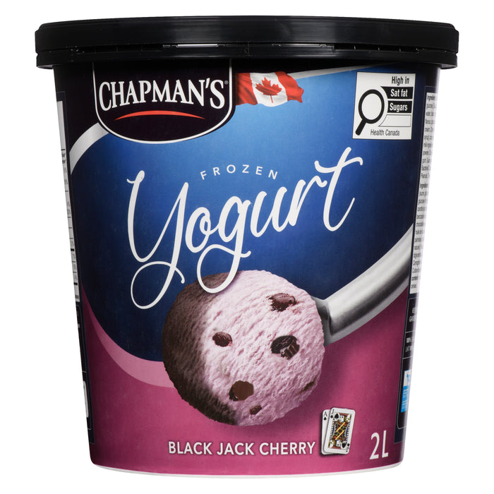 Chapman's Frozen Yogurt Black Jack Cherry, 2 L