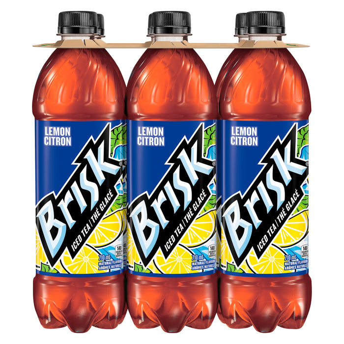 Thé glacé au citron Brisk, emb. de 6 - 710 ml