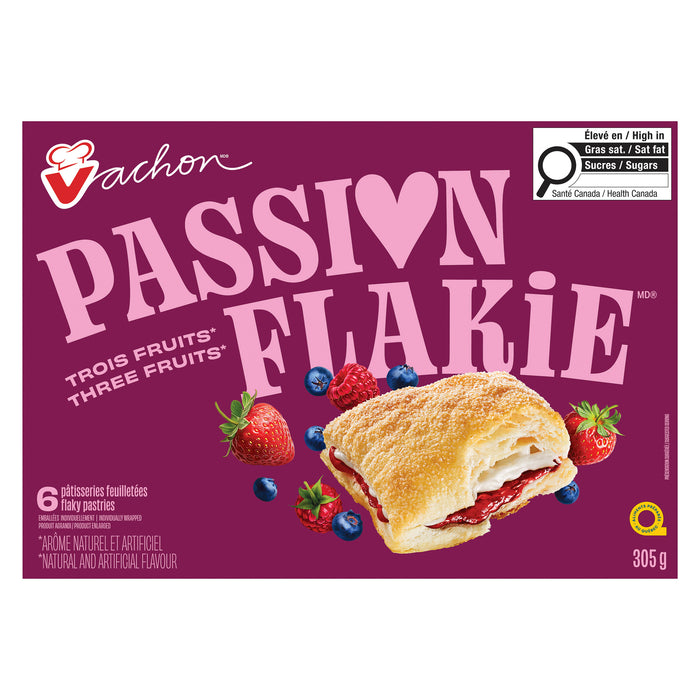 Vachon Passion Three Fruits Flakie Pastry, 6-Pack, 305-g
