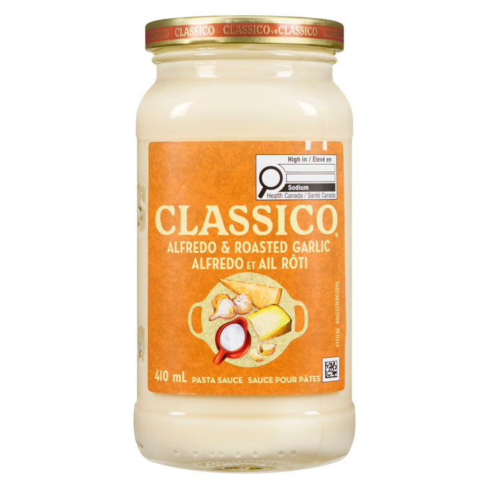 Classico Pasta Sauce Alfredo & Roasted Garlic, 410 ml