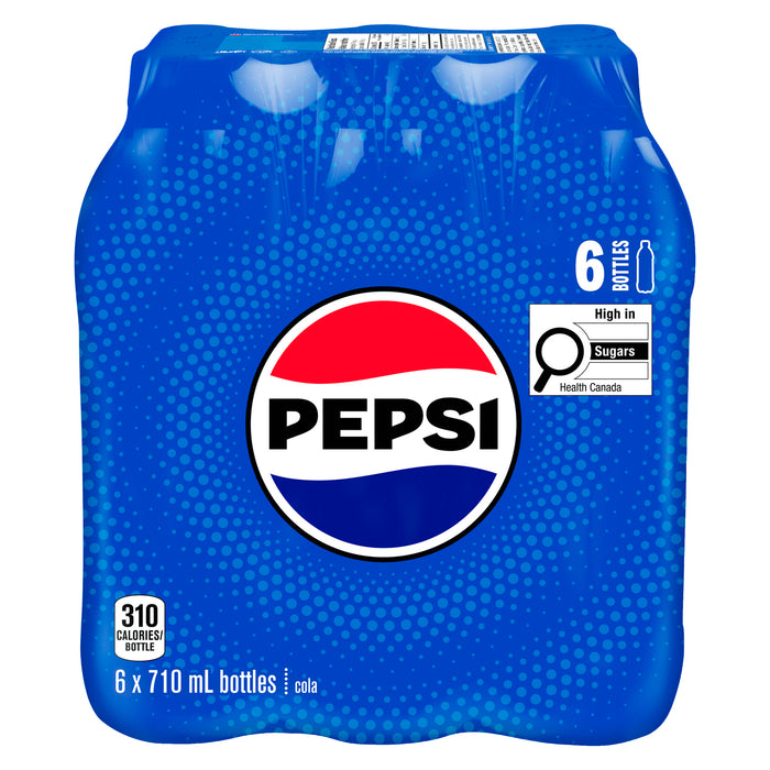 Boissons gazeuses Pepsi, 710 ml – emb. de 6