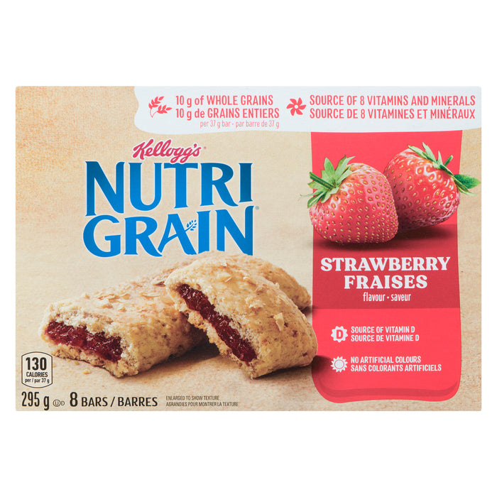 Kelloggs Nutri Grain Strawberry Bars 8pk. -295g
