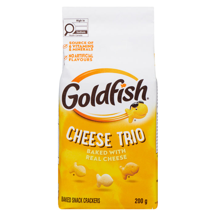 Craquelins cuits au four Goldfish, trio de fromages - 200 g
