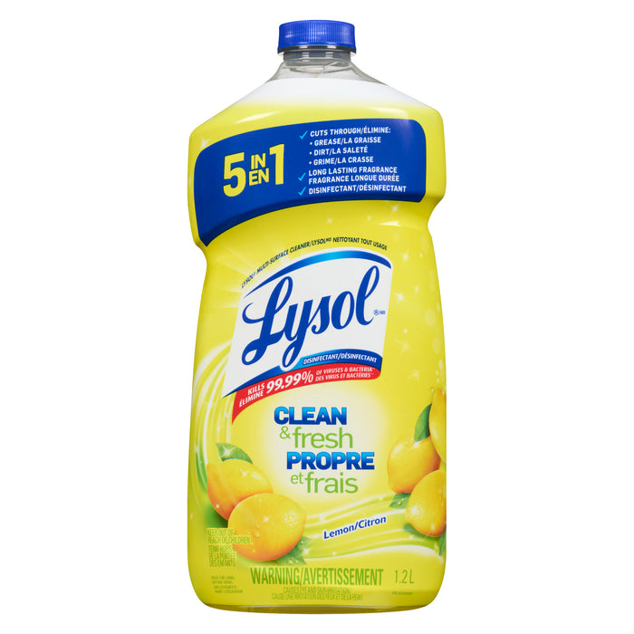 Lysol Clean & Fresh Multi-Surface Cleaner Lemon, 1.2 L