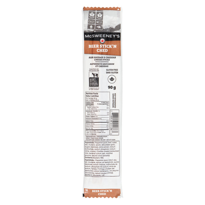 McSweeney's Beer Sausage & Cheddar Cheese Sticks, 90 g