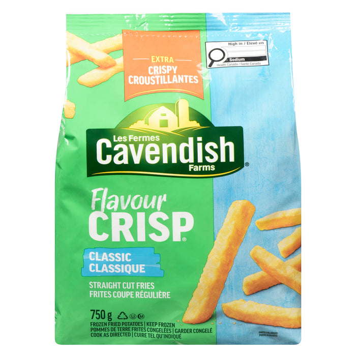 Cavendish Farms Flavour Crisp Crispy Straight Cut Classic Fries - 750g