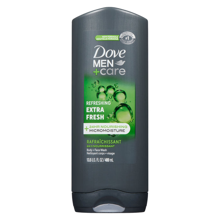 Gel douche corps + visage Fraîcheur ultra Men+Care de Dove - 400 ml