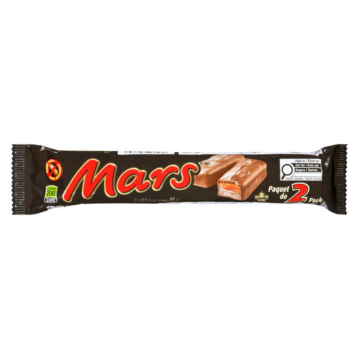 Mars Barre Friandise, Emballage de 2, 42.5 g
