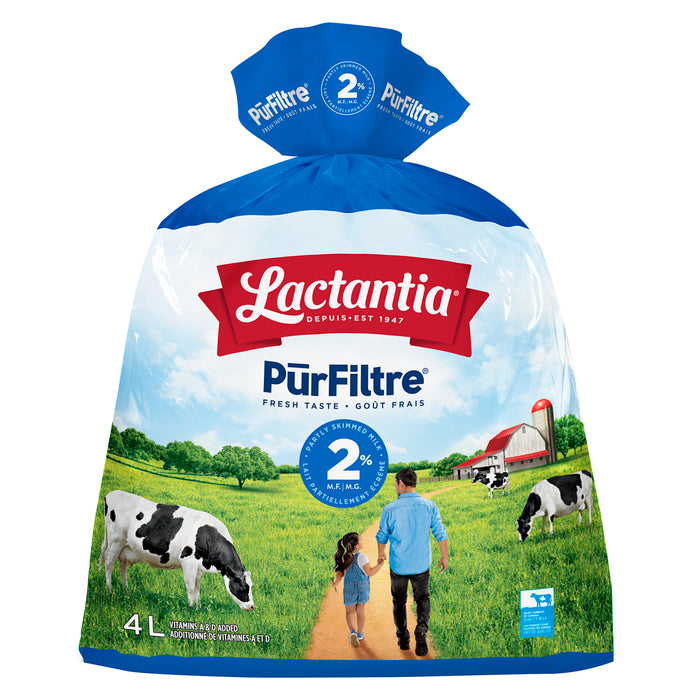 Lactantia PῡrFiltre Partly Skimmed Milk 2% M.F. - 4L