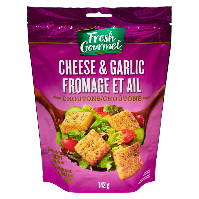 Croutons de première qualité fromage et ail Fresh Gourmet - 142 g