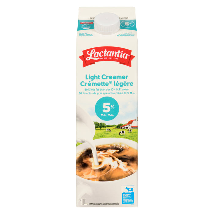 Lactantia Light Creamer 5% M.F., 1 L