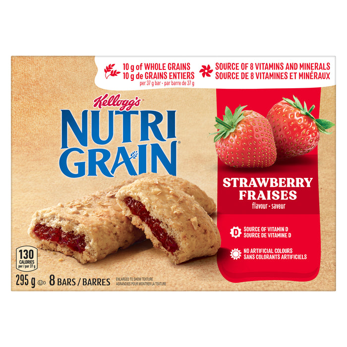 Barres Nutri-Grain Fraises, emb. De 8, 295 g