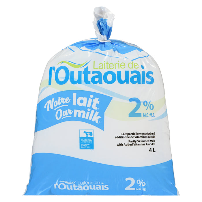 Laiterie de l'Outaouais 2% M.F. Partly Skimmed Milk, 4-L
