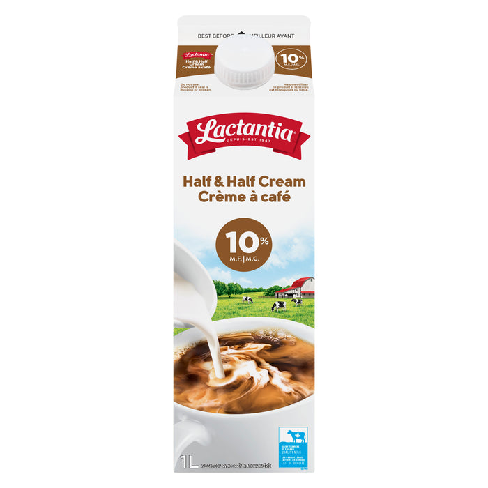 Crème Moitié-moitié Lactantia 10 % M.G. - 1L