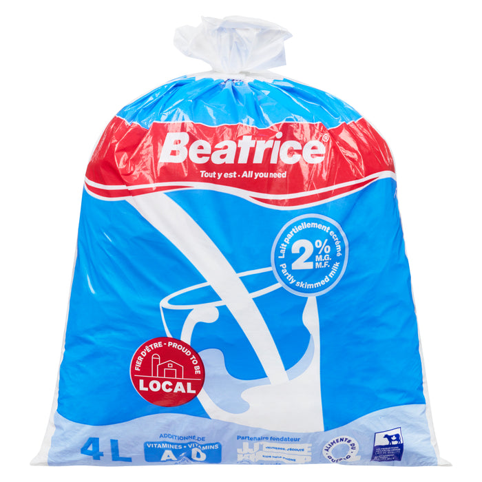 Beatrice Fresh Partly Skimmed Milk 2% M.F., 4-L