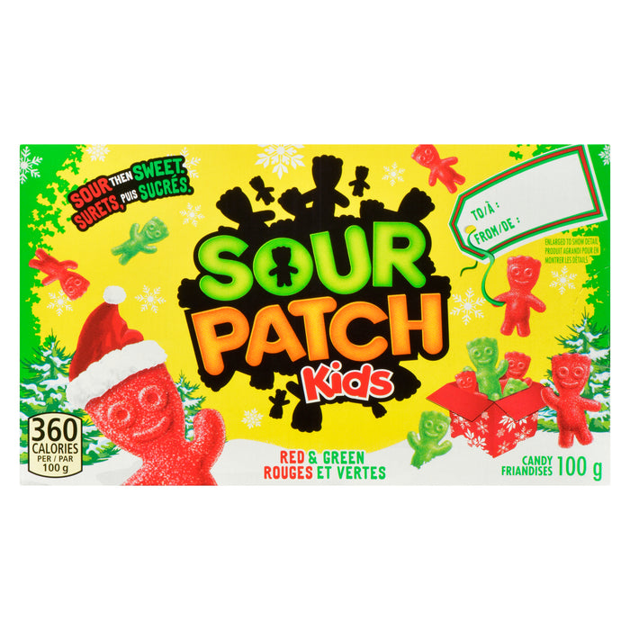 Friandises Maynards Sour Patch Kids, rouge et vert, 100 g