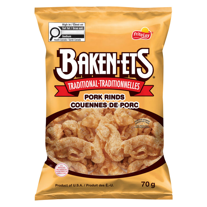 Frito-Lay Baken-ets Pork Rinds, 70-g